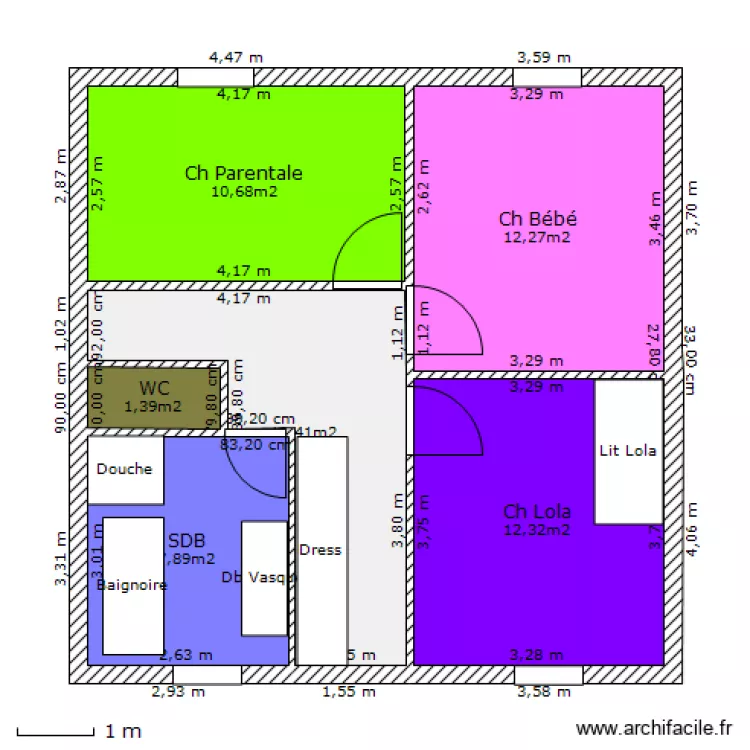 Maison Blanche 1er etage. Plan de Maison Blanche 1er etage. Plan de