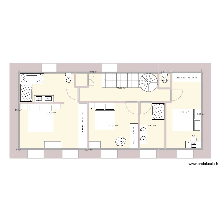1er étage Version Tib. Plan de 0 pièce et 0 m2