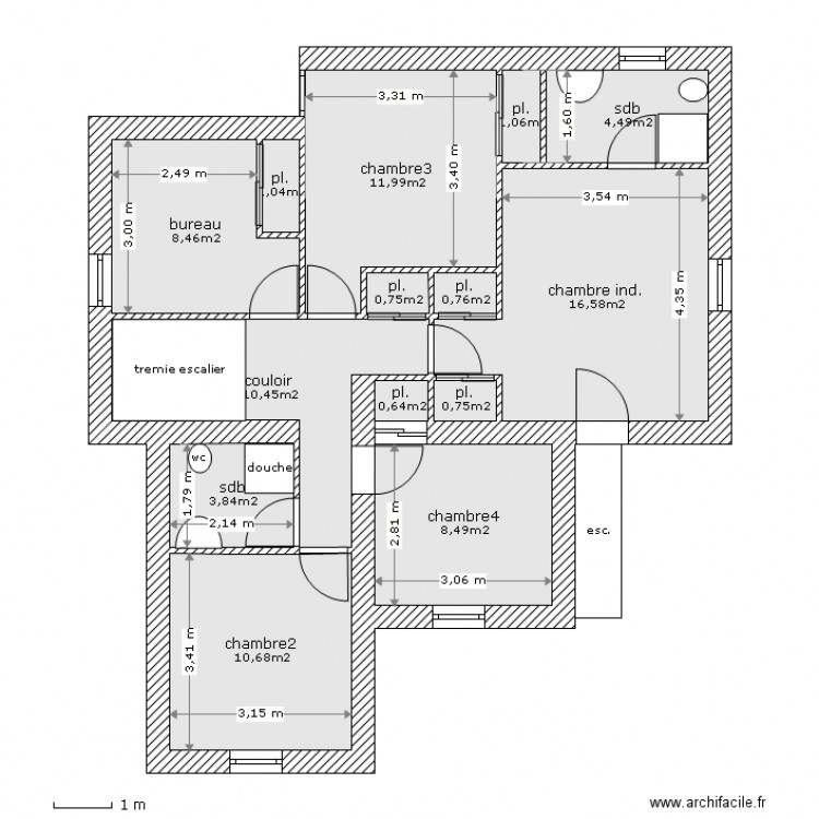 cogebois 9bis étage 16nov2013. Plan de 0 pièce et 0 m2