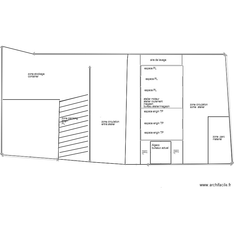 ibs projet 1 . Plan de 2 pièces et 86 m2