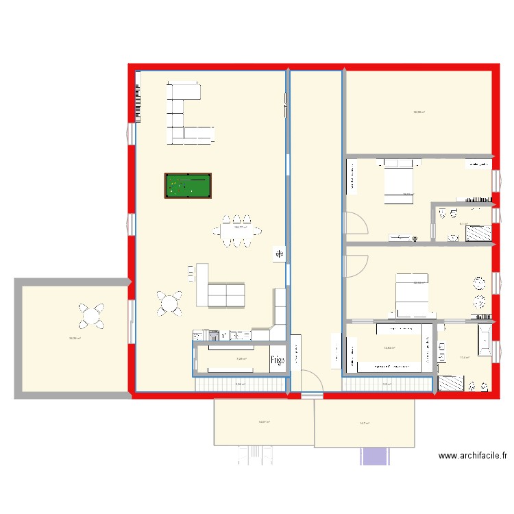 Villa 01. Plan de 0 pièce et 0 m2