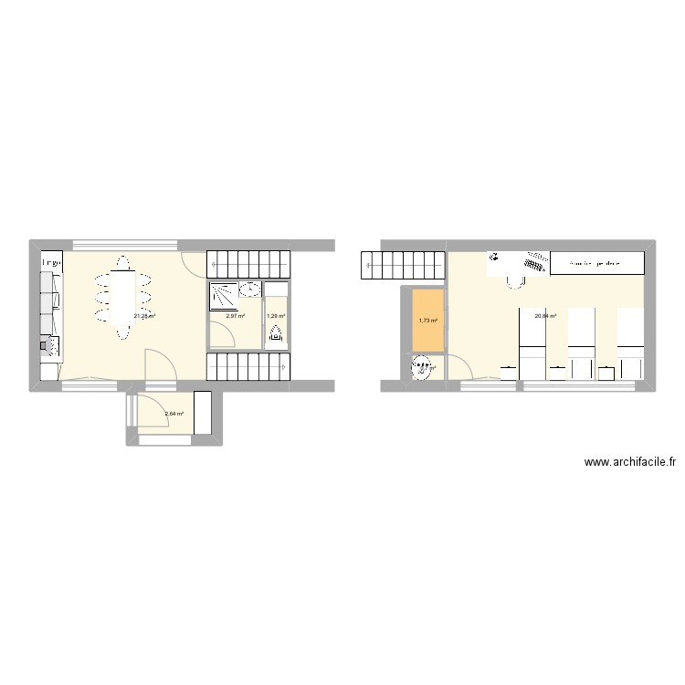 FTNBv1bis. Plan de 13 pièces et 93 m2