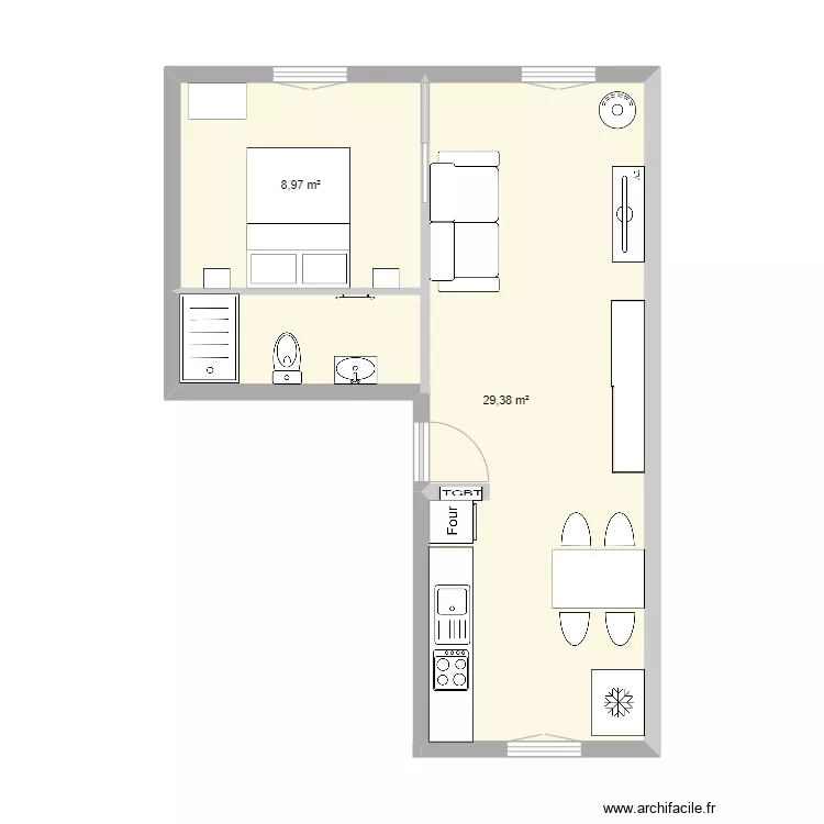 Appart Patricia 4. Plan de 