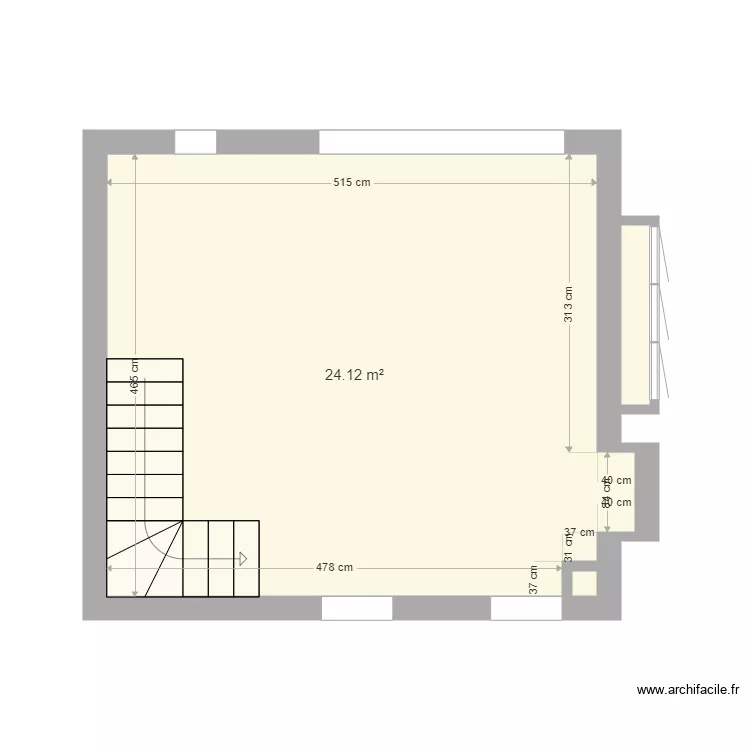 Vraie salle a manger. Plan de 