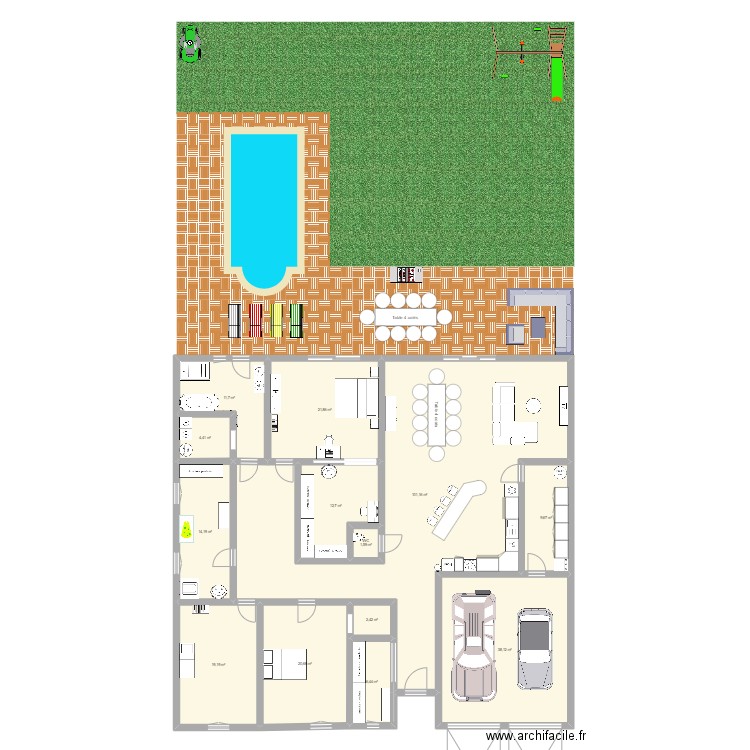 maison. Plan de 0 pièce et 0 m2