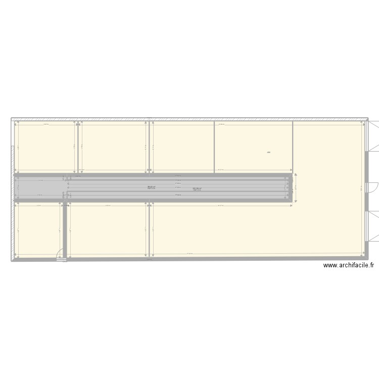 chevrerie. Plan de 2 pièces et 290 m2