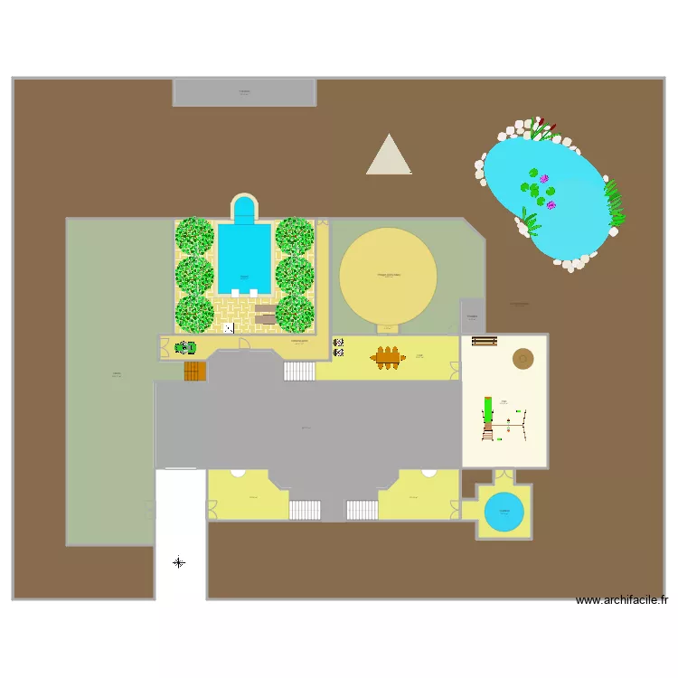La terre enchant&eacute;e ext&eacute;rieur. Plan de 