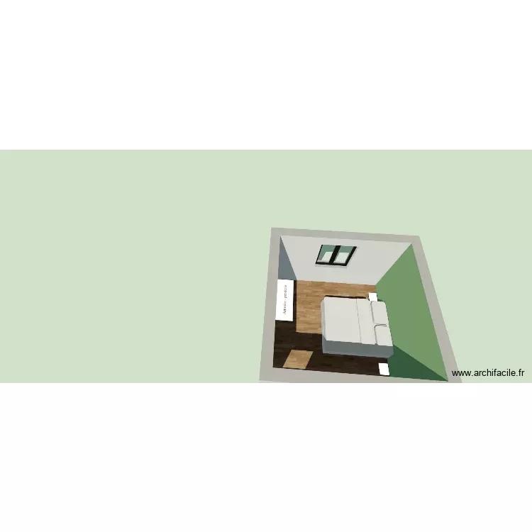 CHAMBRE PAUL & LOUIS. Plan de 1 Pièce et 11 m²