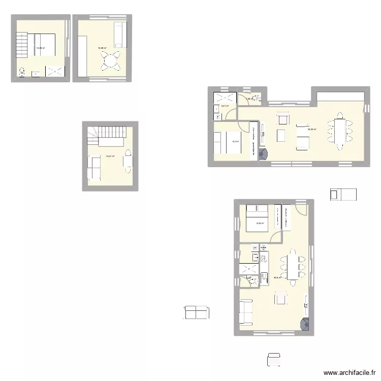 les plantiers 1 chambre. Plan de les plantiers 1 chambre. Plan de