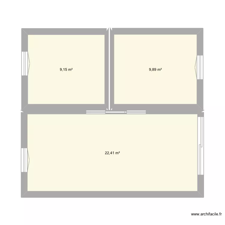 Livinhac 1. Plan de 3  et 41 m²