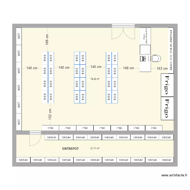 market Senateur yakro. Plan de 