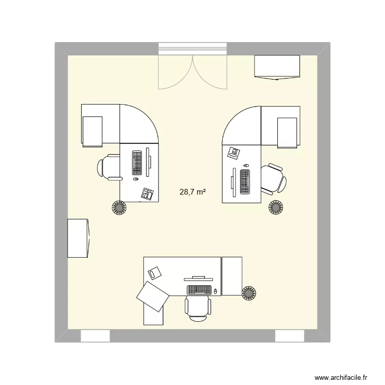 Bureau 131 Laura C&eacute;cile La&euml;titia. Plan de 