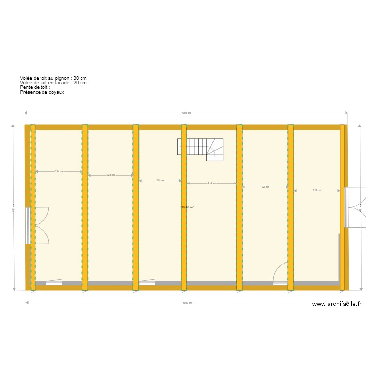 BERDOU agglo 20 - COPIE AURE. Plan de 1 pièce et 119 m2