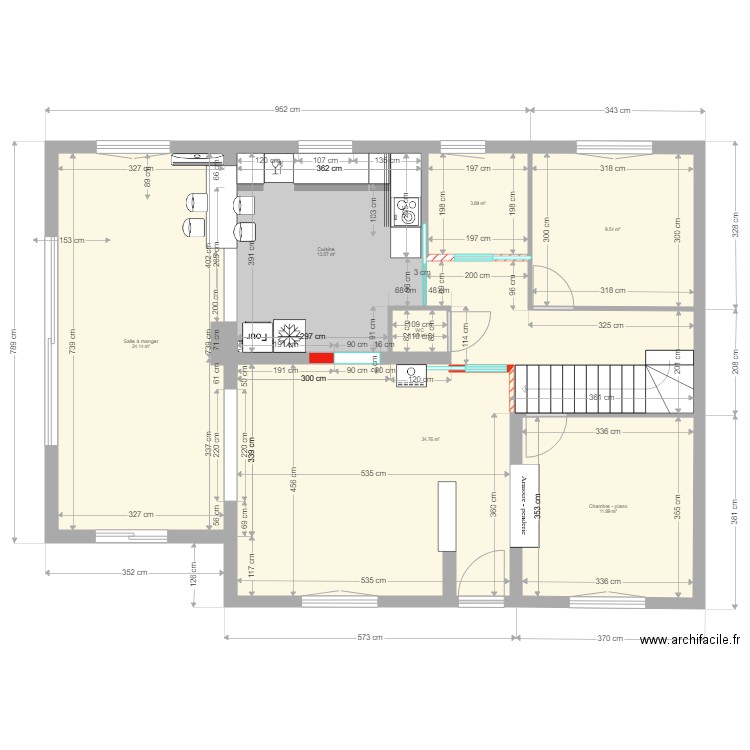 RDC option 3. Plan de 0 pièce et 0 m2