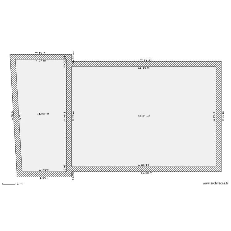 plan maison BOUGES 5.1. Plan de 