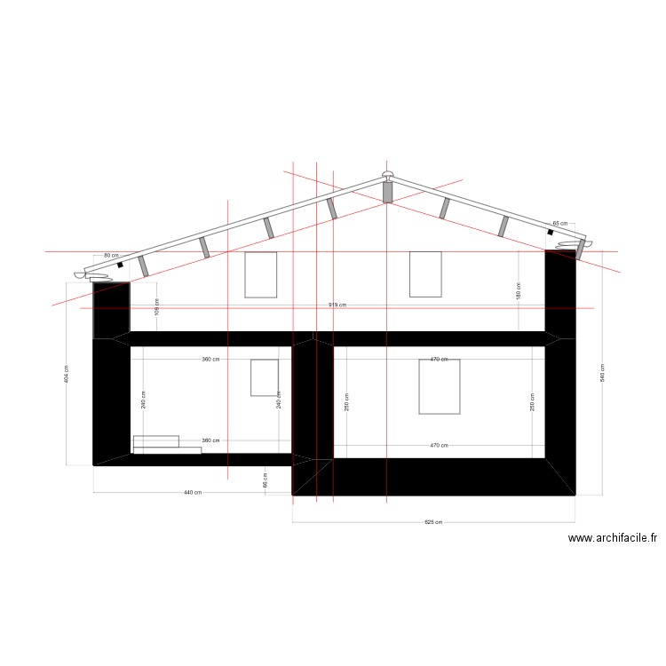 PIGNON OUEST FINAL 5. Plan de 2 pièces et 20 m2