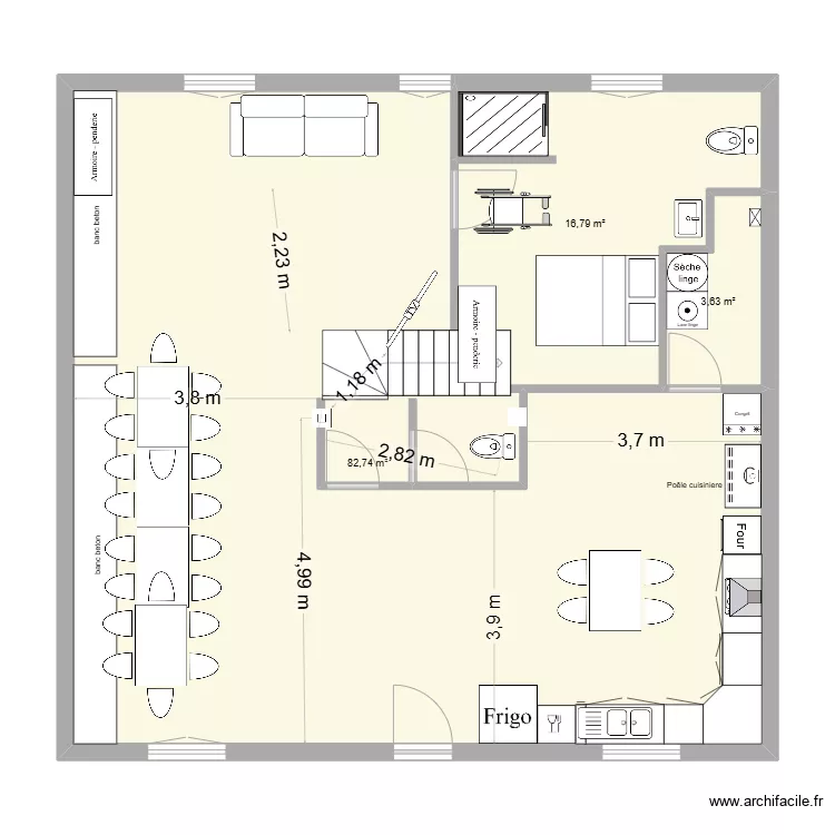 RDC PAVILLON DE CHASSE v2. Plan de 