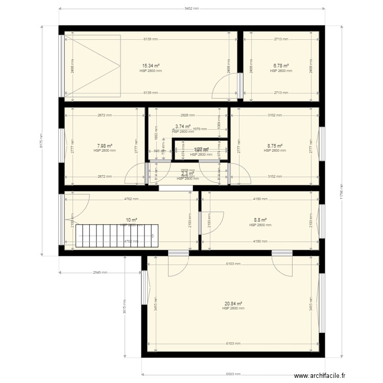 R de Ch Naintre. Plan de 0 pièce et 0 m2