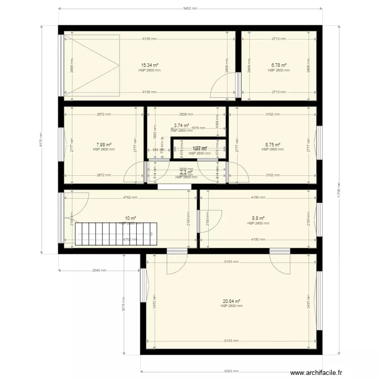 R de Ch Naintre. Plan de R de Ch Naintre. Plan de