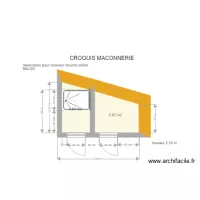 CROQUIS MACONNERIE LOCAL TECHNIQUE