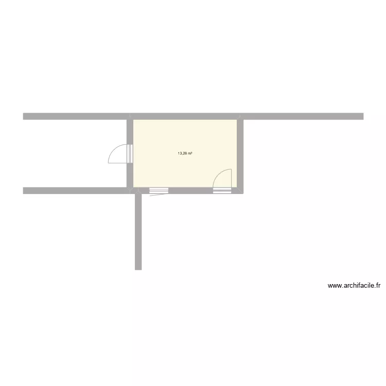 arri&egrave;re garage. Plan de 