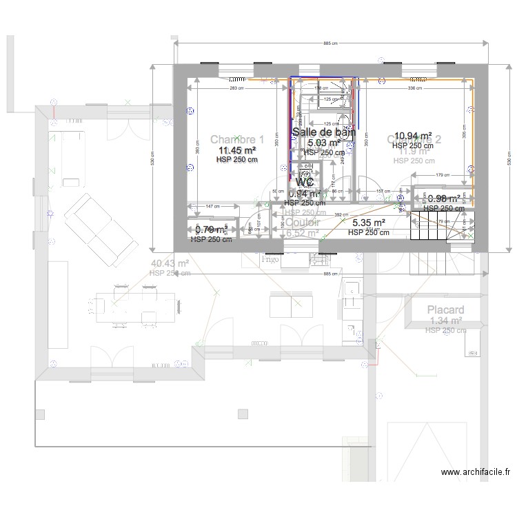 FRONTIGNAN ETAGE 2. Plan de 0 pièce et 0 m2