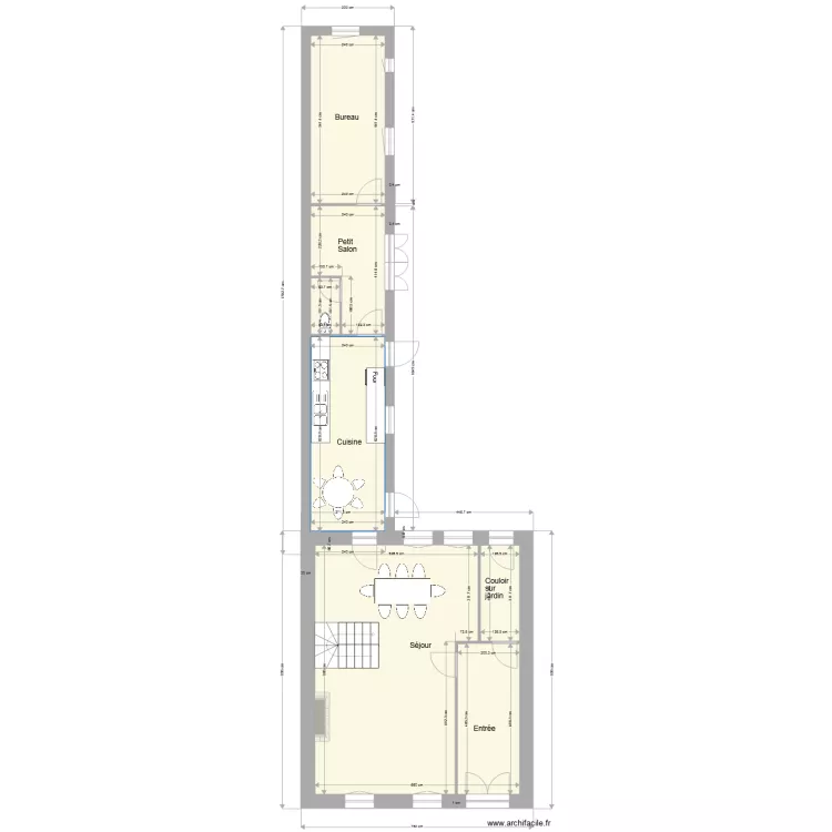 LE CARPENTIER RDC. Plan de 