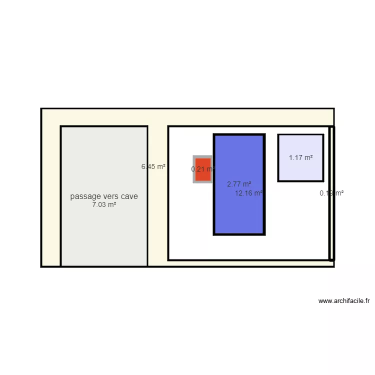 face armoire elec soussol. Plan de 