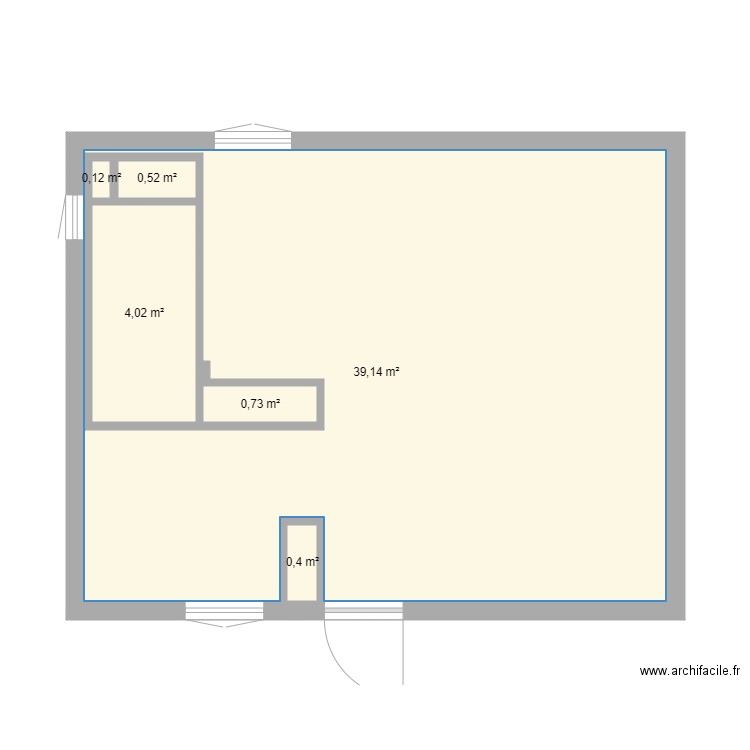 etage. Plan de 0 pièce et 0 m2