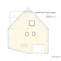 Facade NO projet&eacute;e