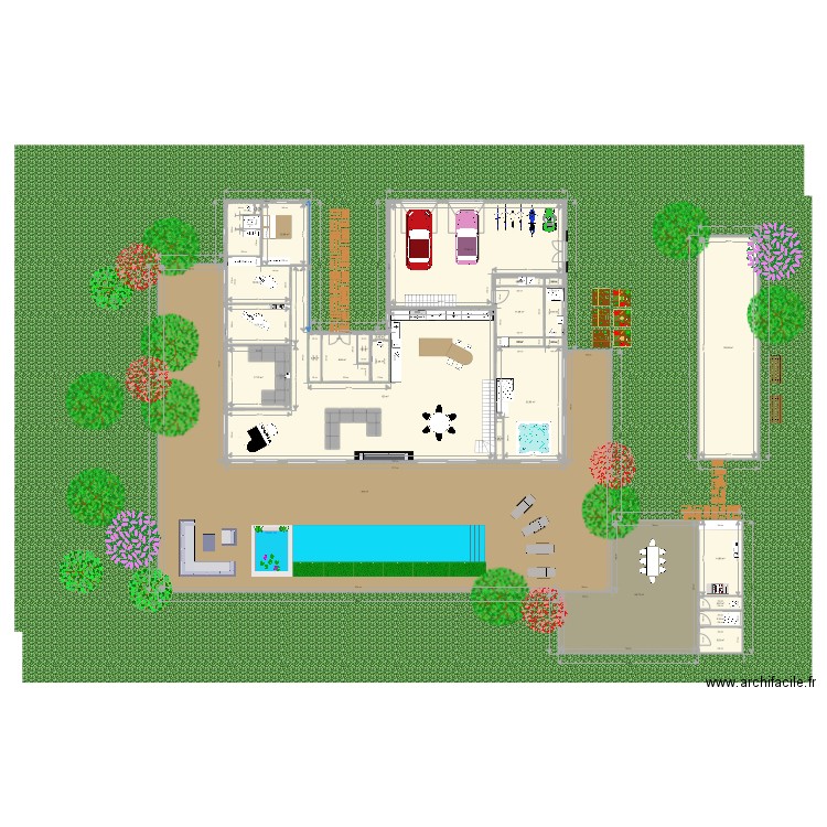 RDC Maison schéma. Plan de 0 pièce et 0 m2