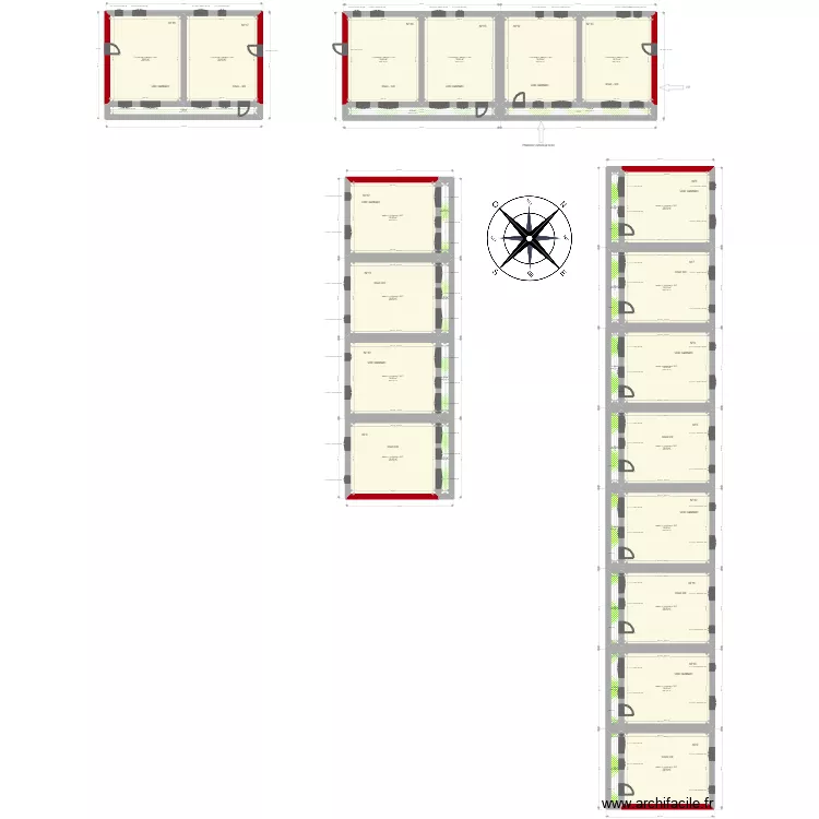cit&eacute; jardin st pierre de lages . Plan de 