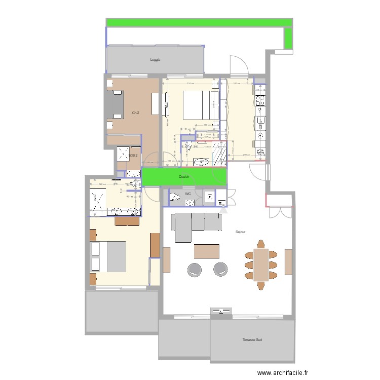 Plan Cannes Modifie V3. Plan de 0 pièce et 0 m2