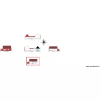 plan des facades avec vu du garage de la cour actuel