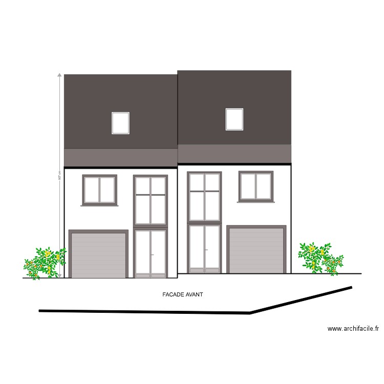 COUPE HESERANGE 2. Plan de 0 pièce et 0 m2