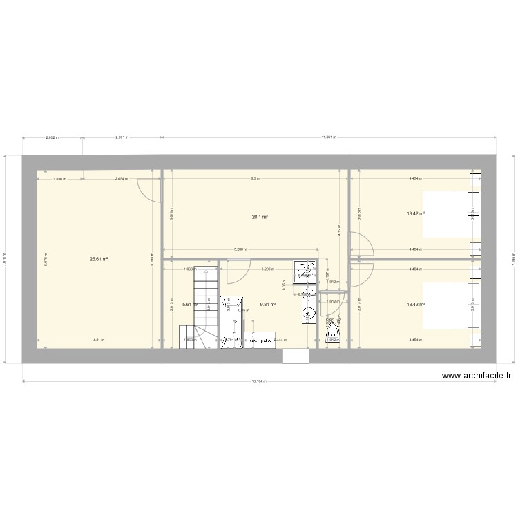 plan n1 nouvelle maison 1er etage . Plan de 0 pièce et 0 m2