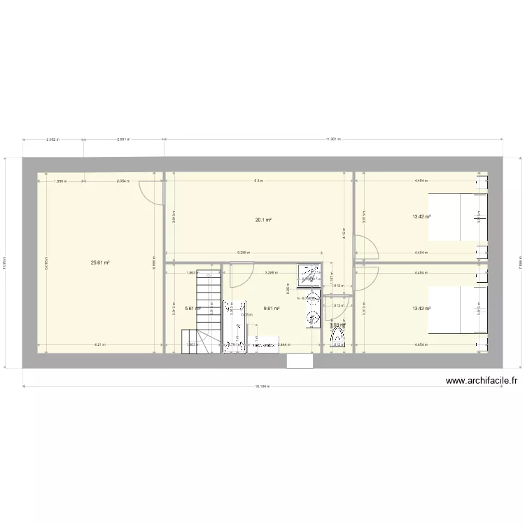 plan n1 nouvelle maison 1er etage . Plan de 