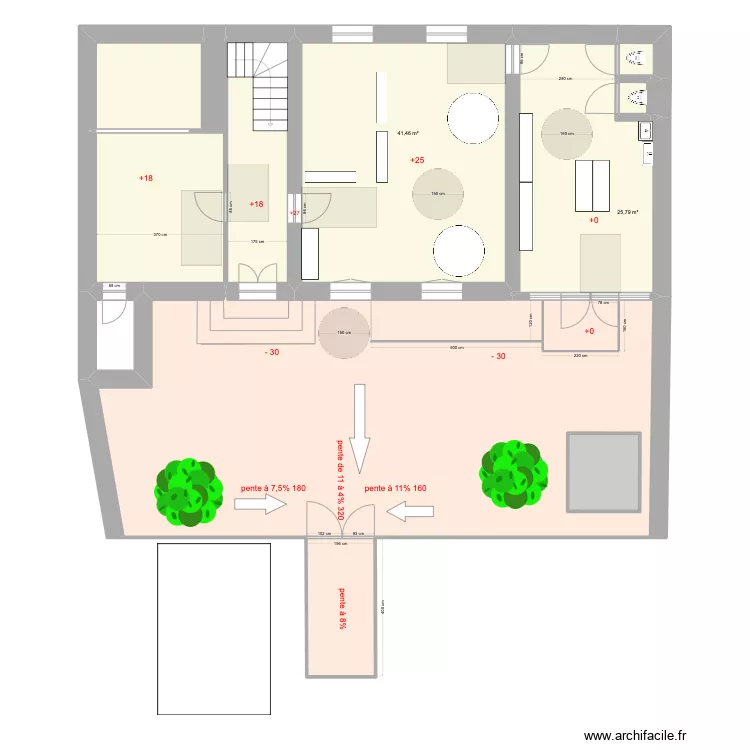 ecole montjoyer apres travaux. Plan de 