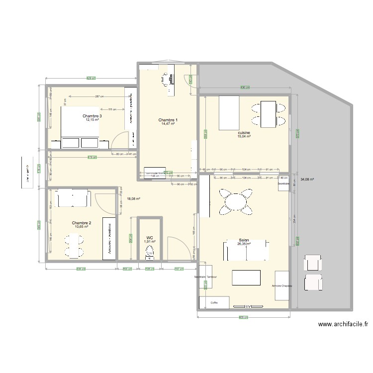 Appart_Maman_v2. Plan de 0 pièce et 0 m2
