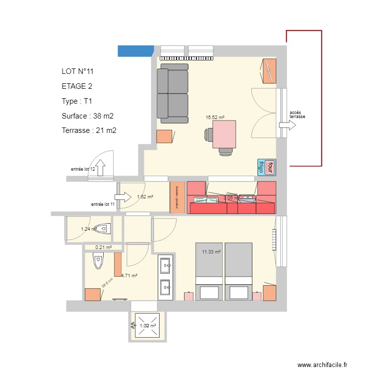 LOT N 11. Plan de 0 pièce et 0 m2