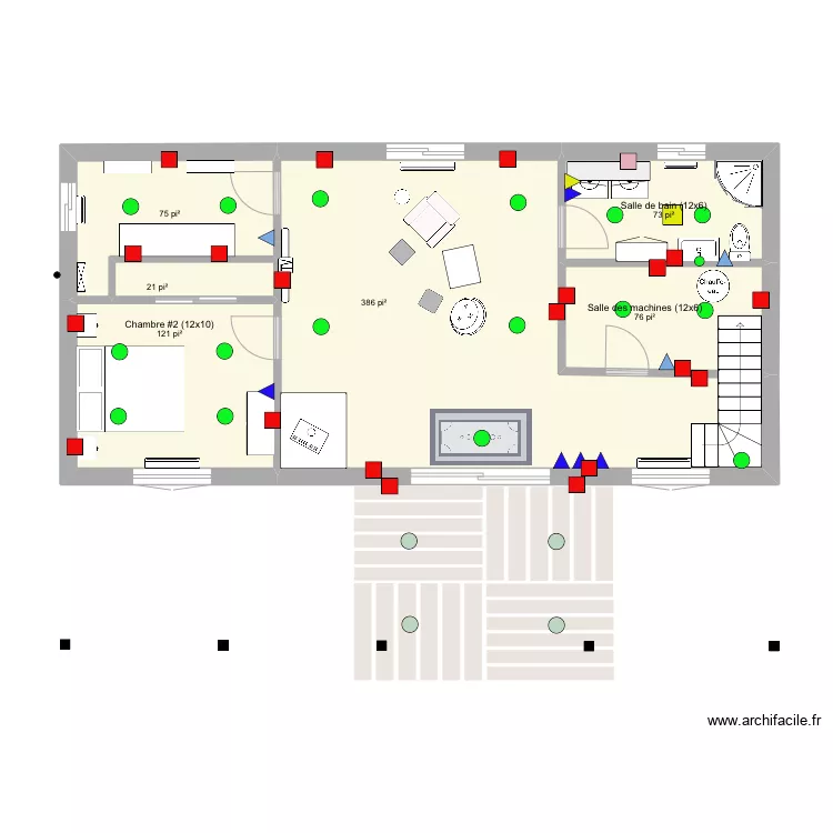 Sous-sol (plan 2). Plan de 