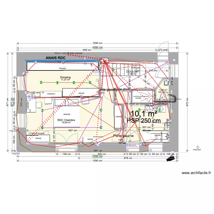 ANAIS BAT1 RDC ELEC 30 03 2023. Plan de 