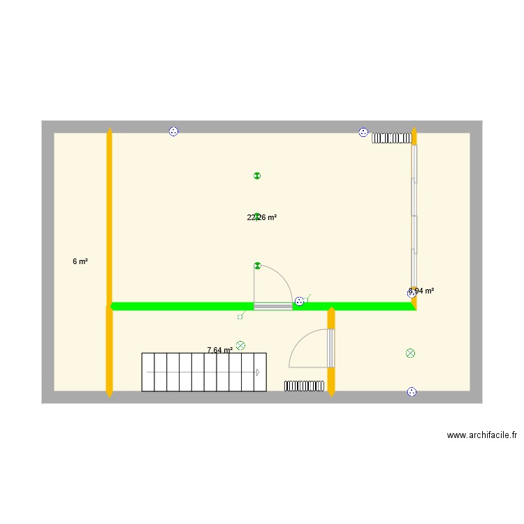 Grenier 3. Plan de 0 pièce et 0 m2