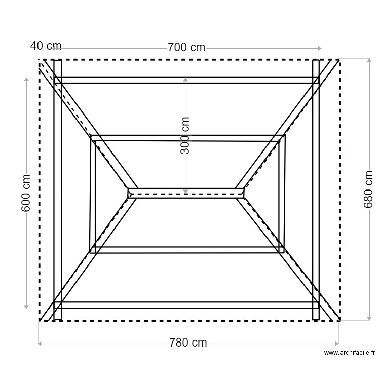 plan toiture cuisine ghjuvan et nassima . Plan de 0 pièce et 0 m2