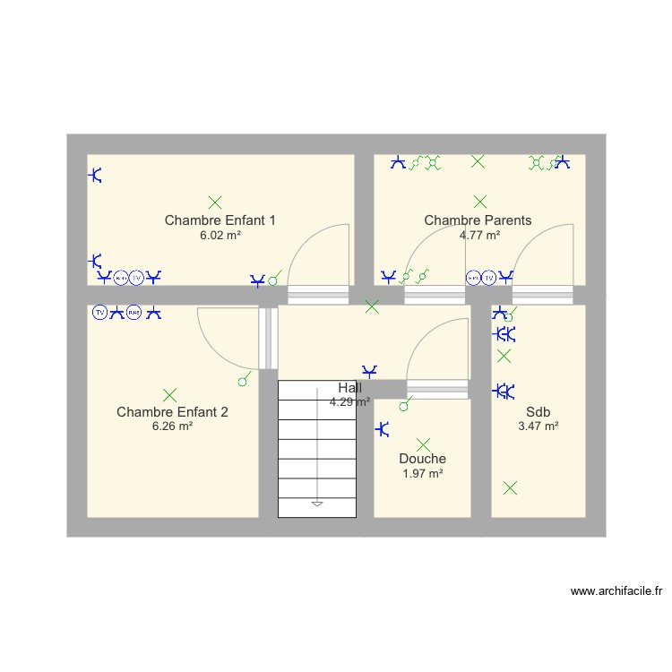 Vincent Etage . Plan de 0 pièce et 0 m2