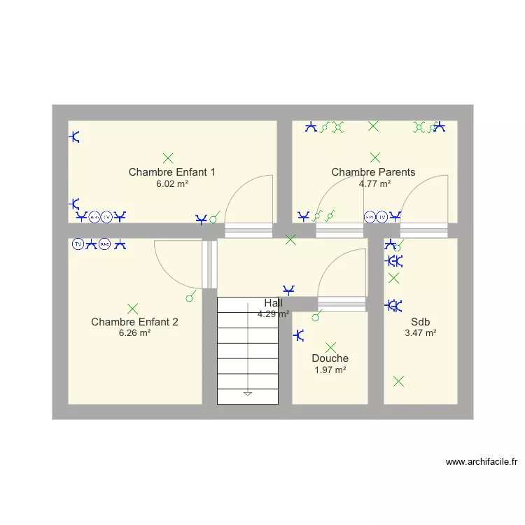 Vincent Etage . Plan de 