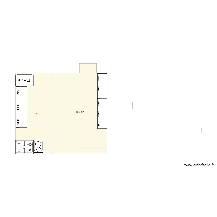 patisserie snack. Plan de 