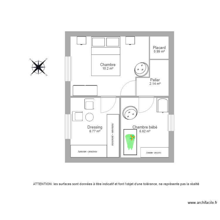 BI1605 1er étage  . Plan de 0 pièce et 0 m2