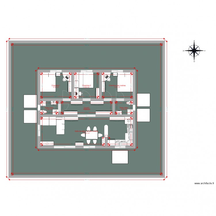 Plan maison principale. Plan de 0 pièce et 0 m2