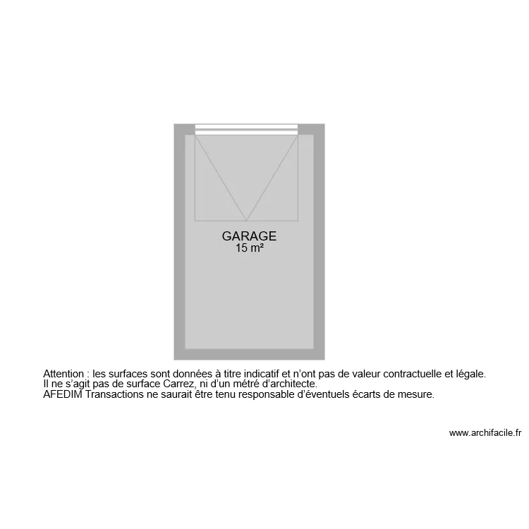 BI 6862 GARAGE. Plan de 